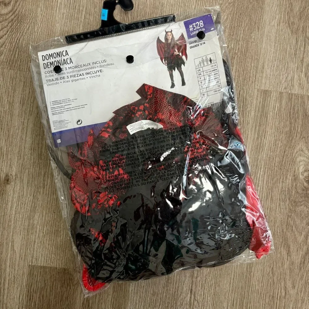 Demonica Halloween Costume Girls 12/14 H4